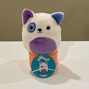 NWT 2.5” Taghi the Bull Terrier Dog Micromallow Squishmallow